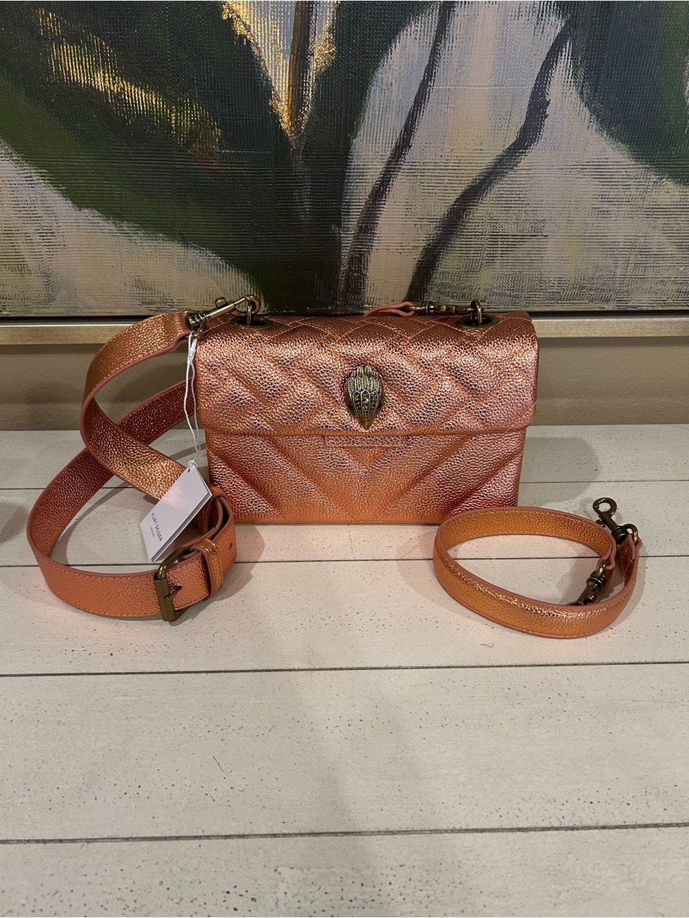Kurt Geiger MetallicOrange Kensington-NWT - Picture 3 of 6